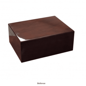 Prestige: Bellevue 50-60 Count Dark Walnut Lacquer Cigar Humidor